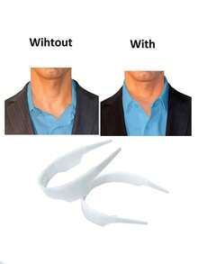 1pc Sleek Invisible Plastic Collar Clip, Adjustable Size, Provides Fashionable Embedded Support For Shirts To Ensure Perfect Collar Fit Without Feeling Bulky, Universal Shirt Collar Stay