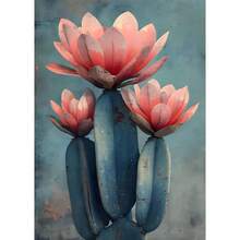 1pc/3PCS Wall Art Posters Plant Vintage Mexican Cactus Poster, Floral, Moon Aesthetic, Canvas, Colorful Artwork, Wall Art Painting, Room Home Decoration Frameless/Framed Canvas Art - Multicolor - View 23