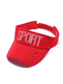 1pc Women's Fashionable Outdoor Sports Breathable Mesh Brimless Baseball Cap, Versatile Embroidered Curved Bill Sunhat - Multicolor - View 19