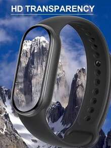 3pcs/Set High Definition Clear 3D Soft TPU Screen Protector Film, Waterproof, Scratch Resistant And Easy To Install, Compatible With Mi Band 9/8/7 - White - View 6