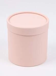 1pc Flower Packaging Round Box, Valentine's Day Luxury Paper Box With Lid, Gift Box, DIY Decoration Jewelry Storage Accessories For Weddings, Valentine's Day, Birthdays, Mother's Day, Christmas, Halloween