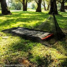 Local Warehouse-Net Tent Compact And Lightweight Bug Net For Camping Mosquito Netting For Bed Fits Sleeping Bags Tent Bed SingleNetting For Camping With Carry Bag Mosquito - Black - View 3