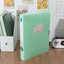 Mauldin File Box PP Office Supplies A4 Data Box Plastic File Storage Box Back To School
