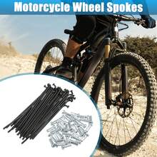Bicycle Spokes Steel Bike Spoke With Nipples For Most Bicycle - 黑色 78mm 14G 36件鋼 - 查看 2