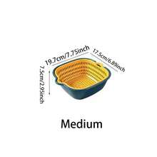 1件或6件/套包装、滤网、双层沥水篮、塑料滤网篮、可重复使用的蔬菜清洗篮、厨房家用滤网、水果蔬菜清洗篮、厨房用品、厨房小工具、厨房配件