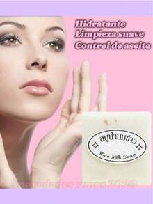12 Pieces Thai Rice Soap Removes Oil Clarifies Exfoliating Deep Cleansing - White - View 5