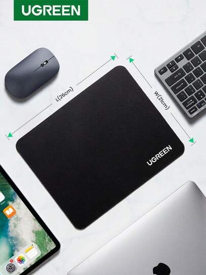 UGREEN 2MM Thicken Mouse Pad Black For Computer Laptop Gaming Mousepad