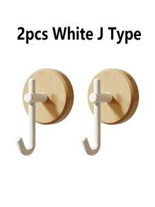1pc Walnut Wood Door Mounted Hook With Adhesive, Single Wall Hook For Hanging Clothes Without Drilling, Adhesive Hooks, Towel Hanger Rack, Bedroom Wall Decor, Hangers, Hooks, Hanger, Back To School, Shelves, Organization And Storage, Key Holder, Key Holder Wall, Key Hanger, Sticker Hook, Door Hanger, Room Decor Bedroom, Kitchen Accessories