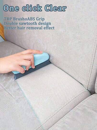 Pet Hair Remover Brush, Pet Hair Detailer With Handle, Cat And Dog Hair Lint Remover Brush For Cleaning Cars Furniture Carpet Sofa Clothes Beds Couches