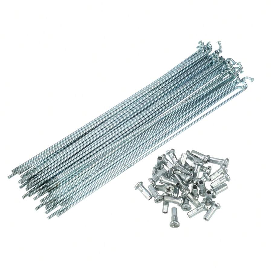 Bicycle Spokes Metal Bike Spoke With Nipples For Most Bicycle - 銀色 174mm 14G 36件金屬 - 查看 1