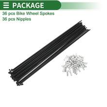 Bicycle Spokes Carbon Steel Bike Spoke With Nipples For Most Bicycle - 黑色 247mm 14G 36件碳鋼 - 查看 5