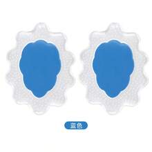 QKC 1 Pair Of Leather Forefoot Stickers For High Heels, Soft Shock-Absorbing, Sweat-Absorbing And Anti-Slip Stickers For Summer Sandals, Self-Adhesive Invisible Anti-Slip Forefoot Pads - Blue - View 3