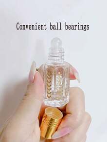 1 件/10 件金色玻璃滚珠瓶，旅行香水/精油瓶，适合居家和旅行，方便滚珠，是母亲节礼物的理想选择