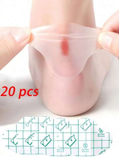 20 piezas Almohadillas adhesivas de espuma para talones para zapatos, protector de cuidado de los pies cómodo adecuado para sandalias y tacones altos de mujer