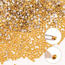 10000/5000 Pcs Bulk Pack 2-4mm Resin Non-Hotfix Rhinestone Loose Flat Bottom Plastic Crystal DIY Sparkly Strass Stones, Diamond Art Supplies