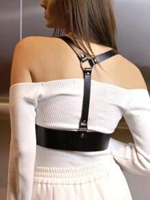 One Piece Women's Wide Belt, PU Leather Binding Adjustable Corset Belt, Vintage Jacket Adjustable Vest Belt, Valentine's Day Carnival Accessory, Stylish Strappy Bustier With Corset, Pu Leather Fetishwear Women's Gothic Lingerie Strappy Women's Sexy Lingerie Accessory