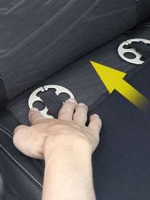 3pcs/Set Distinctive Black & White Dog Paw Print Car Seat Covers, Front & Rear Seat Protector Sets, Car Interior Accessories