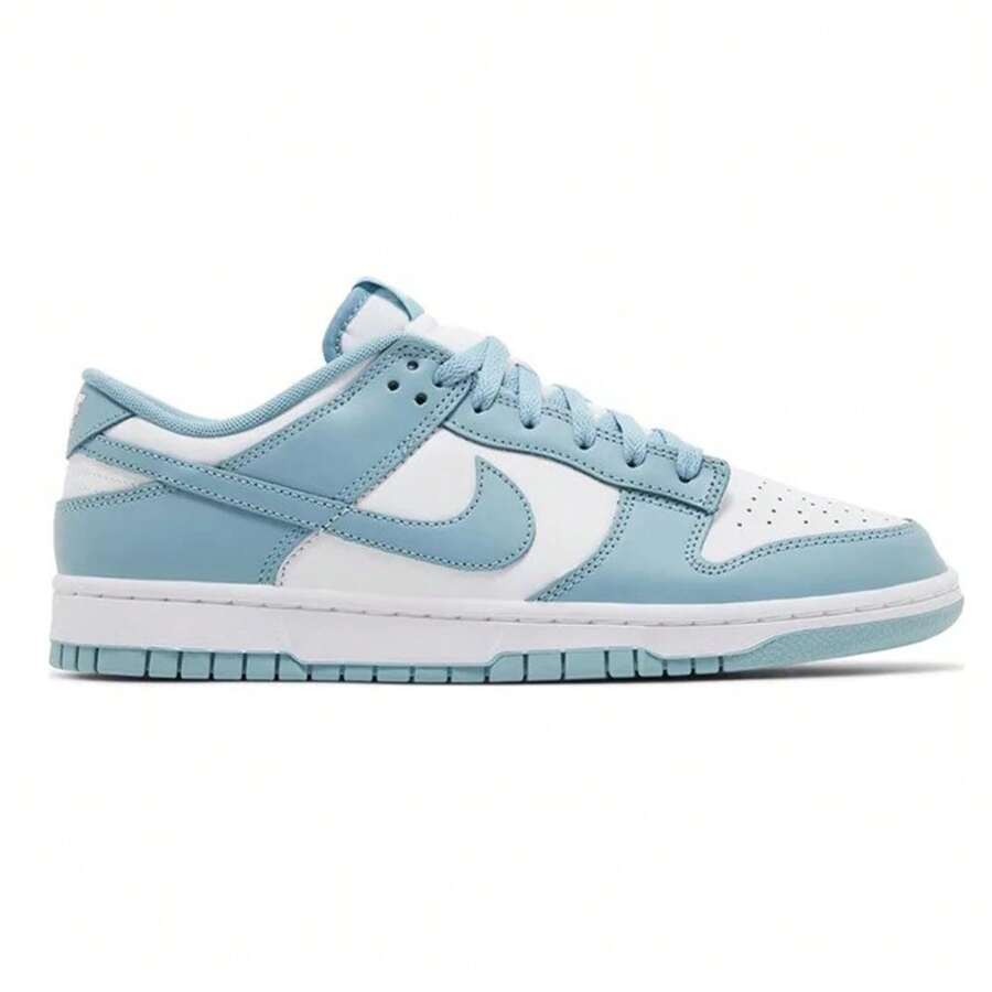 Men's Nike Dunk Low Retro White/Denim Turq (DV0833 106) - White - View 1