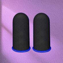 游戏指套，适用于各种手机平台，游戏指套，轻质透气导电纤维电竞游戏指套，新款黑色指套带标志 - 彩色 - 查看 14