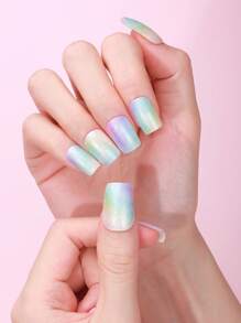 20 pièces Bandes d'ongles en gel semi-cuites colorées, enveloppements de gel adhésifs violets tourbillonnants printemps et été, qualité salon, faciles à appliquer et à retirer, convenant pour une utilisation quotidienne DIY des femmes. Fournitures pour nail art, autocollants pour nail art.