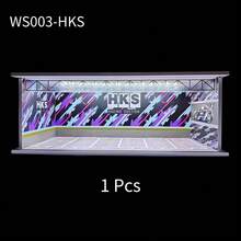 Meiduoxing 1pc 1/64 Garage Parking Lot Car Garage Model Car Scene Storage Display Box Car Model Replica Collection Toys For Male Car Garage Diorama Parking Lot Lighted Assembly Scene Display&Collection&Gift - Multicolor - View 15