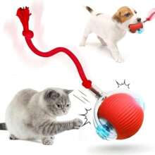 Interactive Rolling Dog Ball, Interactive Dog Smart Ball Toy, 360°Smart Automatic Rotating Rolling Ball For Dogs & Cats
