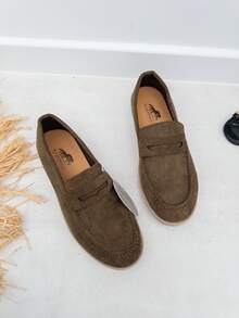 Men's Canvas Espadrilles With Non-Slip Soles, Casual Flat Espadrilles With Breathable Straw Fabric, Lightweight Slip-On Shoes For Summer Vacations, With High Quality, Easy To Wear And Drive, Ideal For Daily Use, Estimated Delivery 1-3 Business Days (Peninsula) - màu xanh lá - Xem 1