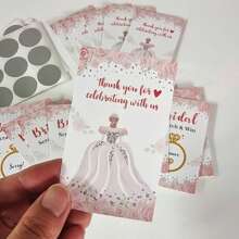 12pcs Scratch-Off Game Cards, Wedding Party Raffle Game Cards, Creative Gift Cards, Bridal Lottery Cards, Party Decorative Cards