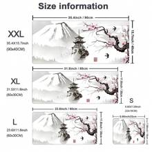 Mousepad Large XXL Cherry Blossom Art Print Anime Landscape Pretty Cute Mousepad  Rubber Mousepad Computer Accessories Keyboard Mouse Popular Mat Table Mat Floor Mat Gift For Someone To Send Male And Female Friends Gaming Mousepad