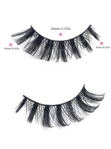 20 pares de pestañas postizas rusas a rayas, pestañas gruesas y esponjosas con rizo D, adecuadas para uso diario y de fiesta, maquillaje de ojos encantador, artículos esenciales de viaje, cosméticos, accesorios de viaje, maquillaje loco, pestañas postizas encantadoras, pestañas, pestañas postizas