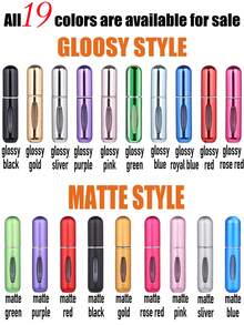 1-5 piezas Botella de perfume recargable para viajar, perfume de viaje, botella de perfume de viaje recargable, atomizador de perfume recargable portátil (5ml 10-150 piezas), estuche con bomba recargable para viajes y salidas, suministros para vacaciones, campamento, y accesorios esenciales para mujeres y perfumes para hombres - Multicolor - Ver 44