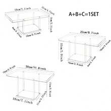 1 Set Clear Acrylic Cake Stand, High-End Dessert Tea Party Transparent Display Holder, Cupcake Stand - Transparent - View 4