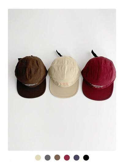 소프트 탑 여름 야외 다용도 퀵 드라이 5 패널 모자, 유니섹스 큰 사이즈, 미니멀리스트 힙합 스트리트 스케이트보드 댄스 플랫 브림 모자, 여성 여름 선 햇, 브랜드 레터 자수 야구 모자, 패션 스냅백