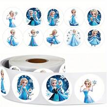 1 Roll Of 500pcs Cartoon Princess Elsa Stickers, For Decorating Diaries, Toilets, Computers, Mobile Phones, Tablets, Party - Multicolor - View 8