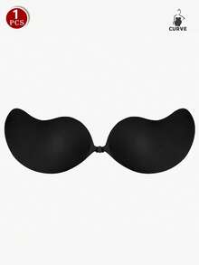 Plus Size Women Invisible Sticky Seamless Bra, Backless Sexy Silicone Adhesive Bra Lift Up Enhancer For Small Bust, Strapless Bra For Dress/Wedding Gown