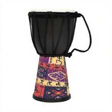 Mini Size 4 Inch African Drum Portable ABS Drum Chamber Colorful Djembe Hand Drum Professional Percussion Musical Instrument - Multicolor - View 11