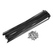 Bicycle Spokes Steel Bike Spoke With Nipples For Most Bicycle - 黑色 222mm 13G 40件鋼 - 查看 1