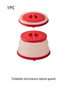 Silicone Microwave Splatter Cover, Microwave Cover For Food Fruit Drainer, Microwave Food Cover, Microwave Plate Cover, Microwave Lid, Kitchen Essentials, Dishwasher Safe Silicone Microwave Splatter Cover High Temperature Resistant Foldable
