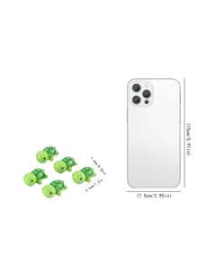 5PCS Cartoon Green Little Turtle Ornaments Pastoral Micro Landscape DIY Resin Crafts Handmade Landscaping Accessories Home Decoration