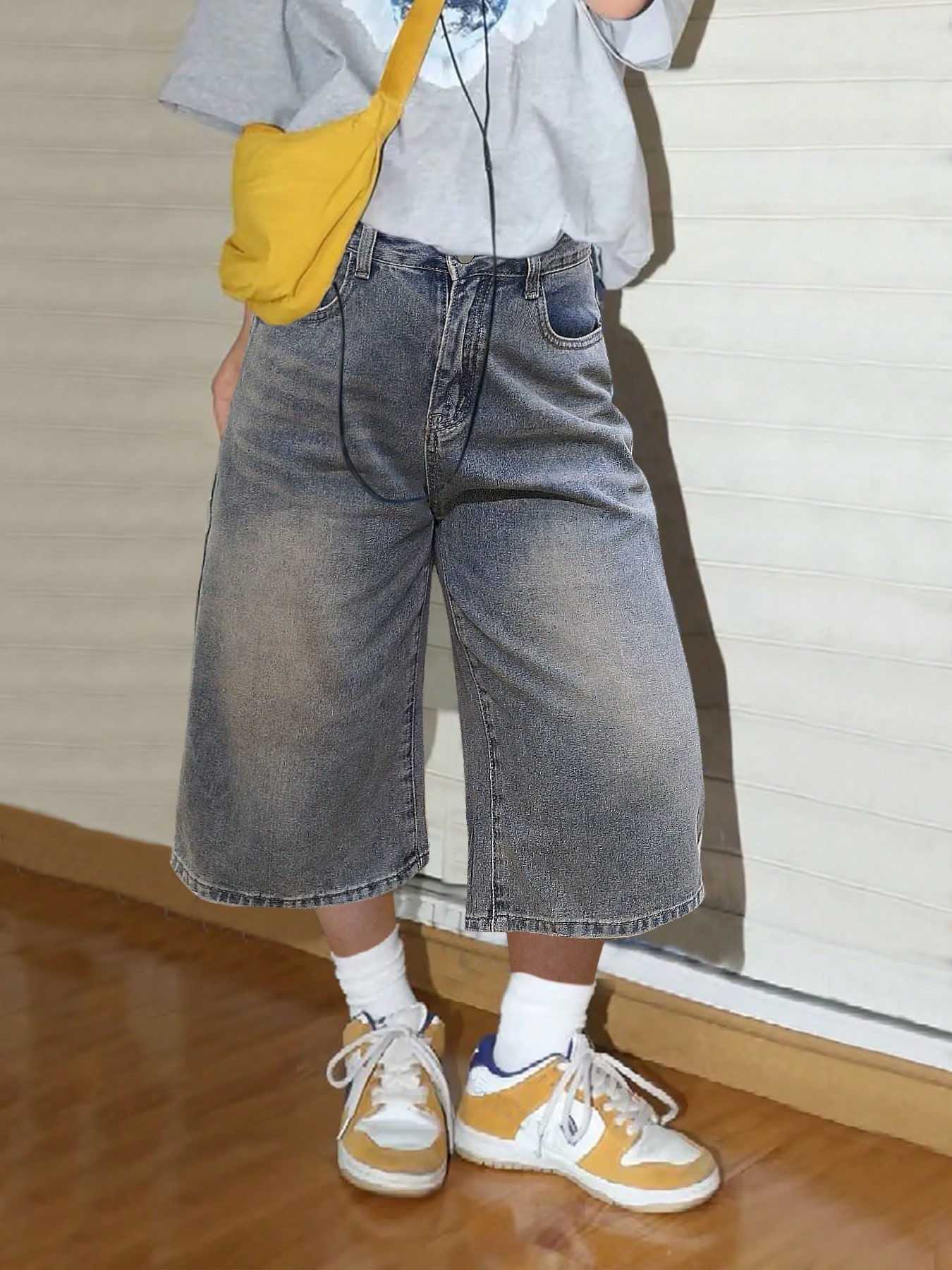 شورتات جينز صيفية للنساء، بنمط خدوش القطط Y2K، ارت...