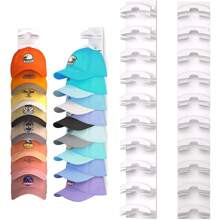 1/2pcs Hat Organizer For Baseball Caps Black/White Modern Simple Baseball Cap Organizer Wall-Mounted Bedroom Wardrobe Clothes And Hood Storage Rack, Gender Reveal Party, Perfect For Birthdays, Weddings, Parties, The Perfect Gift For Colleagues, Friends, And Family, Back To School