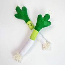 1 Cat Toy With Mint And Scallion Shapes, Interactive Toys For Cats And Pets, Grinding Teeth, Intellectual Gnawing, And Biting