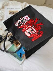 Bolsa de praia de linho com tema de cruzeiro e bolsa de maquiagem para mulheres, com estampa do alfabeto "É hora de cruzeiro", bolsa de mão e nécessaire, à prova d'água, bolsa de armazenamento leve e dobrável, presente para amigos e melhores amigos, presente para mãe, adequada para cosméticos pessoais de viagem, sacola de compras, grande capacidade de armazenamento