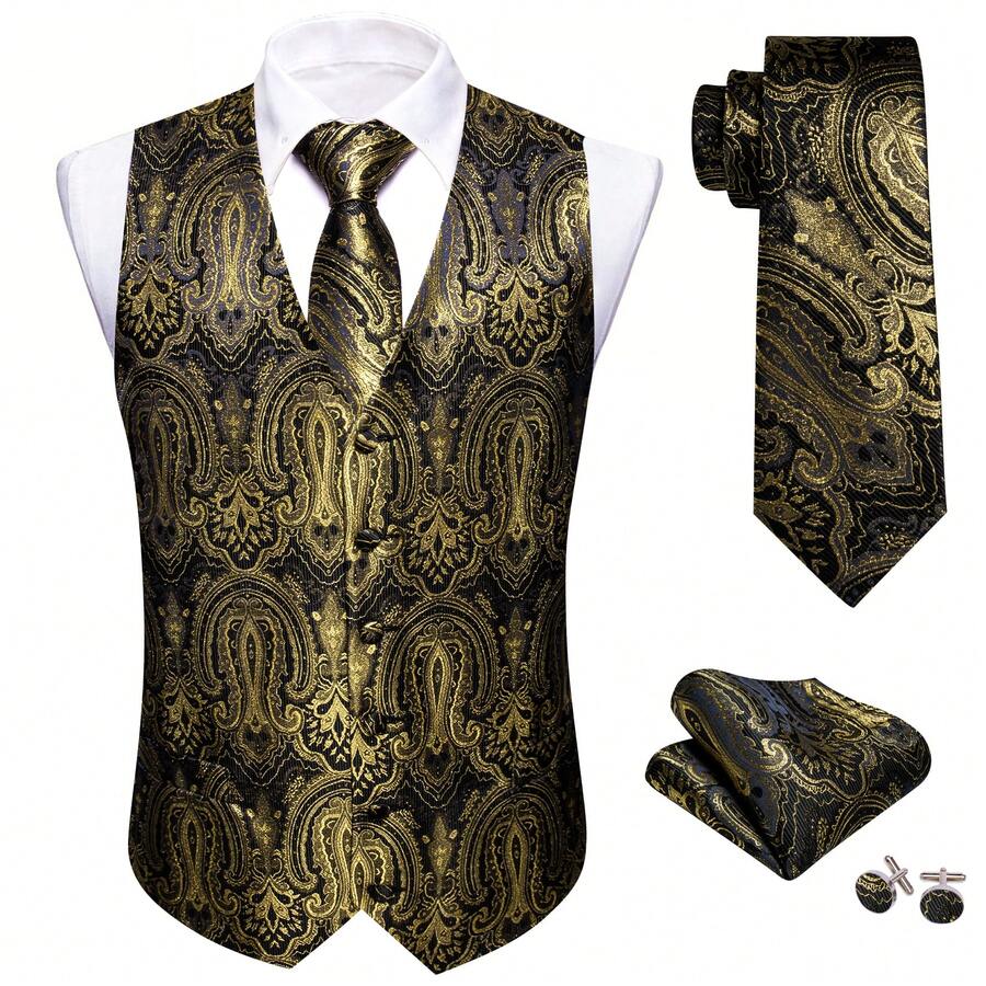 Men's Single Breasted Sleeveless Summer Suit Vest
