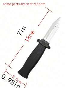 2 件套魔术伸缩刀 - 笑话和派对道具，塑料假刀，适合愚人节、万圣节、恐怖恶作剧、派对用品 - 彩色 - 查看 12