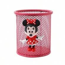 1pc  &  Pen Holder - Lightweight Mesh Design Desktop Organizer Box, Suitable For School & Office Supplies, Pink, Red And Blue Perfect Gifts - Multicolor - View 10