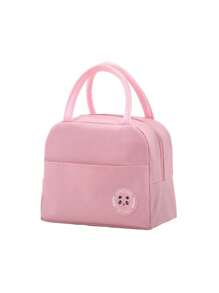 Lunch Bag, Insulated Lunch Box, Hand-Held Lunch Bag, Carry Rice When Going Out. Thick Aluminum Foil Insulated Lunch Box Bag, Simple Style Insulated Lunch Box Bag, Insulated Lunch Box Bag, Handbag With Rice Bag, Lunch Box Insulated Bag, Lunch Student Bento Box
