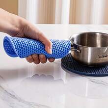 Air Fryer Silicone Honeycomb Heat Insulation Mat, Tea Cup Mat, Dining Table Mat, Pot Mat, Nordic Style.