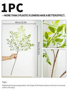 1PC/2PCS/3PCS,Man-Made Modern Simple Bamboo Leaf Ornament, Non-Fading Plastic Plant Imitation Foliage Decoration, Suitable For Home Indoor And Outdoor Decoration, Home Various Desktop Office Desktop Decoration, Bedroom, Living Room, Study, Kitchen, Bathroom, Fireplaces, Entryway, Balconies, Office Scenes, Door Decor