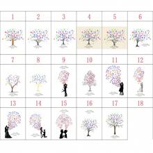 1 Stück Leinwand Kreative Fingerabdruck DIY Finger Malerei Poster Hochzeit Party Firmen Jahrestreffen Personalisierte Fingerabdruck Check-In Baum Bilder, Freunde und Freunde Check-In Fingerabdruck Erinnerungsposter, Erhöht den Spaß, Dekorative Malerei, Wohnzimmer, Schlafzimmer, Dekorativer Poster, Unvergesslich, Bedeutungsvoll, Wohnzimmer Schlafzimmer Dekoration Hängendes Bild Luxus Wandbehang, Rahmenlos, Grafik Muster